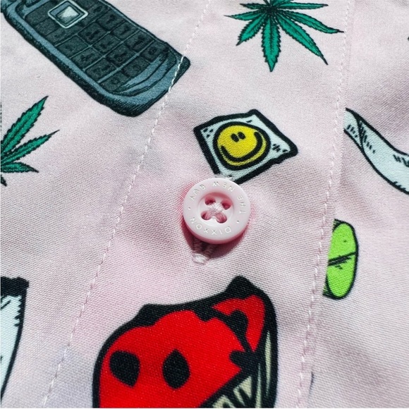 DIXON NEW GUY PARTY Pink SHIRT Size Medium - Picture 8 of 14